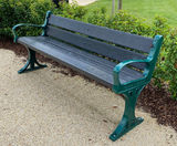 Evergreen - traditional cast iron and recycled plastic seat - on this page