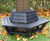 Alderwood - hexagonal recycled plastic tree seat with backrest 0