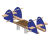 Unique multi-spring rocker Dolphin and whales 0