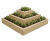 Pyramid layered wooden raised planter 0