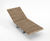TORD FSC timber and stainless steel lounger 3