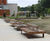 QUAY Double FSC timber and stainless steel seat 2