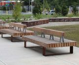 QUAY Double FSC timber and stainless steel seat - on this page
