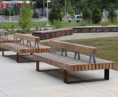 QUAY Double FSC timber and stainless steel seat