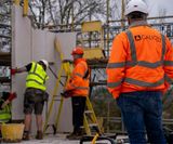 H+H vertical wall panels used for speed and efficiency by Galion  - on this page