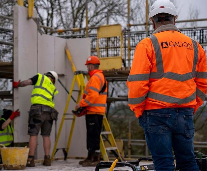 H+H vertical wall panels used for speed and efficiency by Galion 
