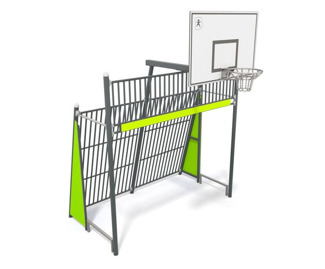 Metal Goal with Basketball Hoop - 7000355
