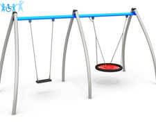 Metal Single Swing With Nest - 7000298