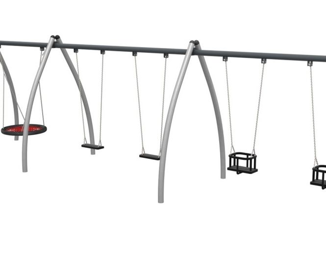 Triple Swing with Nest, Cradle and Flat Seats - 7000520