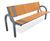 Urbaniq bench with backrest Koa - 7000267 0