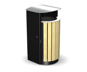 Arca circular single-sided litter bin