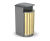 Arca circular single-sided outdoor litter bin 1