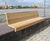 Alta Wall-Top Seating - recycled steel and timber wall-mounted bench 8