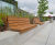 Alta Wall-Top Seating - recycled steel and timber wall-mounted bench 2