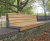 Alta Wall-Top Seating - recycled steel and timber wall-mounted bench 0