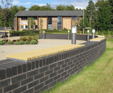 Contor Wall-Top Seating - steel and timber or WPC wall mounted bench - on this page