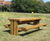 Stark Table & Benches - outdoor timber seating 3