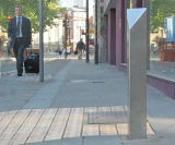 Pinnacle Bollard - stainless steel geometric triangular security post - on this page