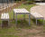 Parallel steel and iroko picnic table 2