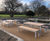 Parallel steel and iroko picnic table 4