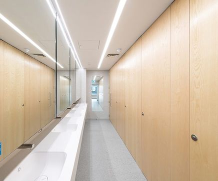 Esteem - premium bespoke floor-to-ceiling cubicle washroom