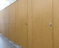 Line toilet cubicle washroom system