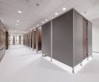 Sprint toilet, shower and changing room cubicle system
