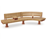 RailRoad Loop straight and curved modular seating range - on this page