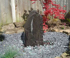 Slate monolith, drilled 600mm