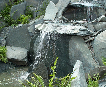 Welsh green slate rockery stone