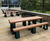 Exeter 025 hardwood picnic table and benches 0