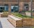 Timber planters and seating for rooftop gardens - Central Quay 4
