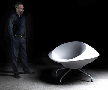 Kirk - concrete chair by Concrete Rudolph