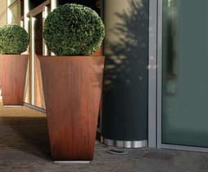 Lounge - steel outdoor planters for commercial spaces