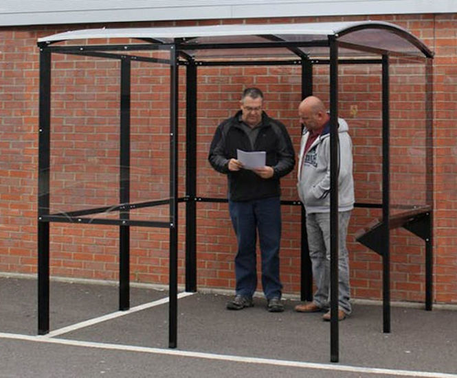 Horton Smoking Shelter with Integrated Seating
