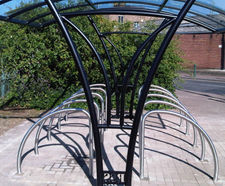 Fin Style Stainless Steel Cycle Stand
