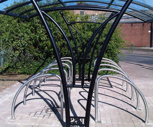 Fin Style Stainless Steel Cycle Stand