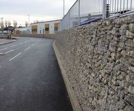Bi-axial welded mesh PVC-coated gabion baskets