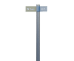 Tee - stainless steel and aluminium configurable fingerpost