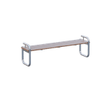 Tubular bench – 2 arm rests - on this page