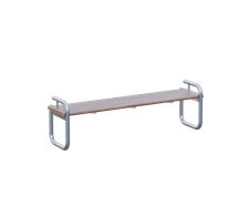 Tubular bench – 2 arm rests