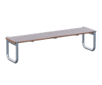 Tubular bench – no arm rests
