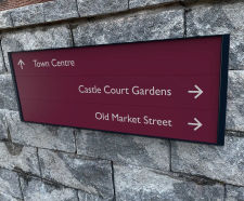 WAY2GO Directional Slat Sign