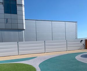 Queen Elisabeth Hospital Outdoor Area noise barrier METASoundBlok