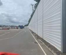 POLYSoundBlok noise barrier for industrial manufacturer's site