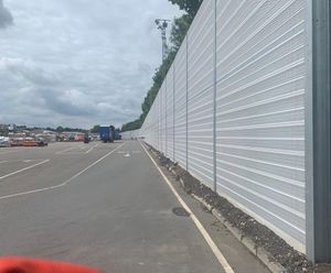 POLYSoundBlok noise barrier for industrial manufacturer's site