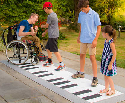 Grand Floor Piano for Outdoor Musical Play