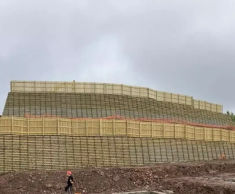 Permacrib retaining walls for new social housing development