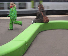 Loop Line polyethylene outdoor seating