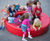 Loop Circle polyethylene indoor bench 1